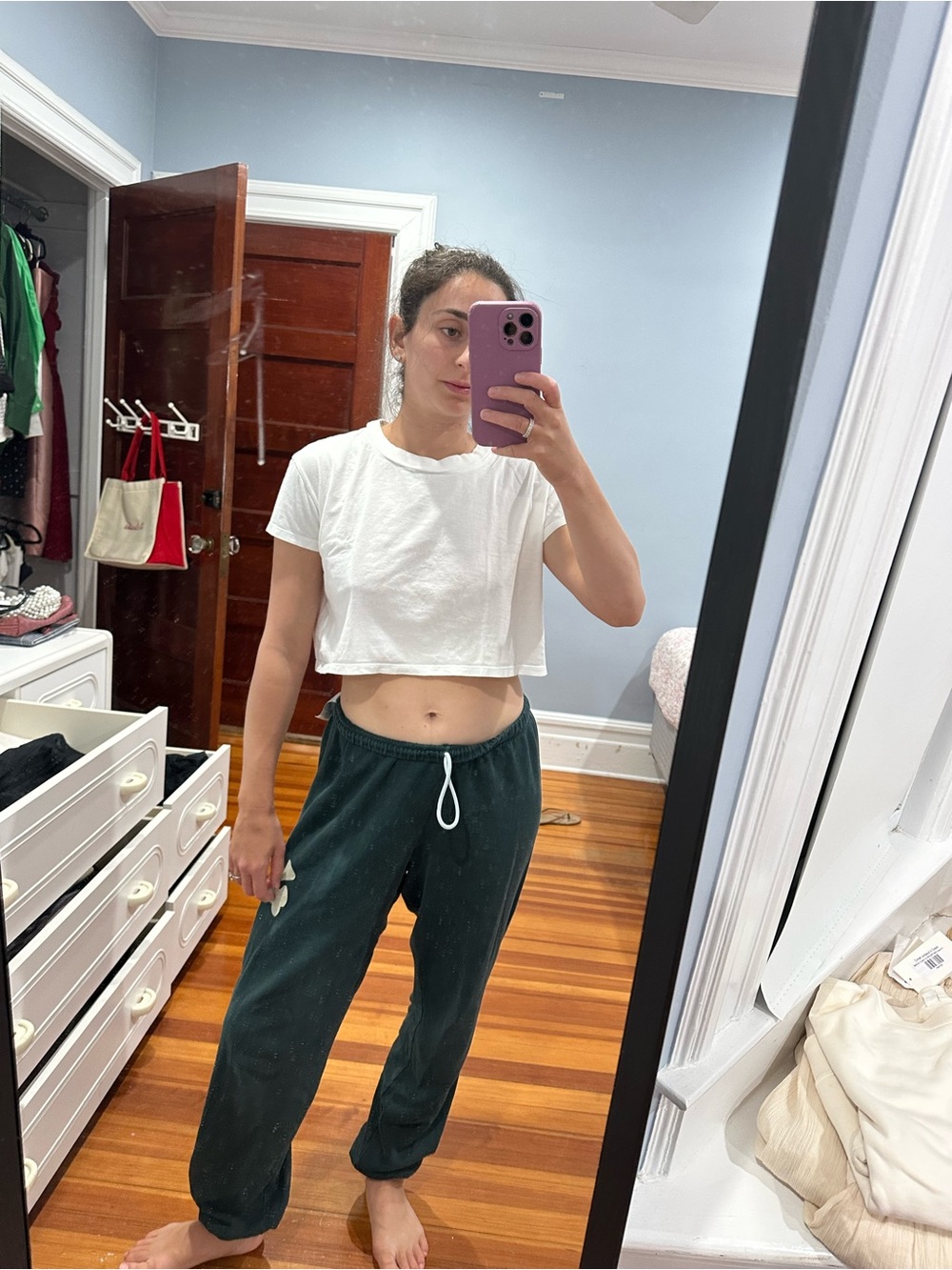 Bella Canvas White Cropped Tee